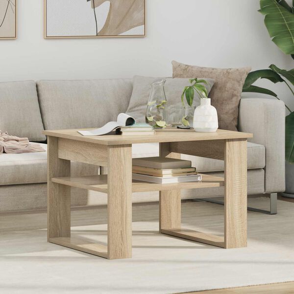 vidaXL Couchtisch Sonoma-Eiche 64 x 54 x 44 cm Holzwerkstoff