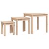 vidaXL Satztische 3 Stk. Massivholz Kiefer