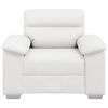 vidaXL Sessel Weiß 60 cm Kunstleder