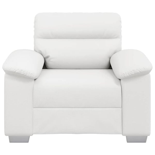 vidaXL Sessel Weiß 60 cm Kunstleder