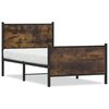 vidaXL Metallbett ohne Matratze R&auml;uchereiche 90x190 cm