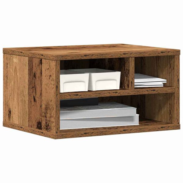 vidaXL Druckerständer Altholz 40 x 32 x 22,5 cm Holzwerkstoff