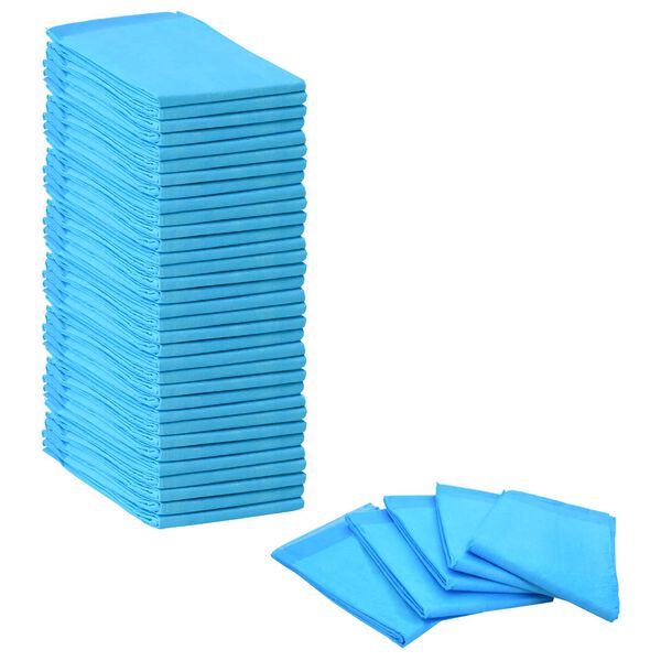 vidaXL Haustier Training Pad 100 pcs Blau und Weiß 120 x 80 cm