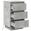 vidaXL Nachttisch Beton Grau 39 x 34,5 x 65 cm Holzwerkstoff