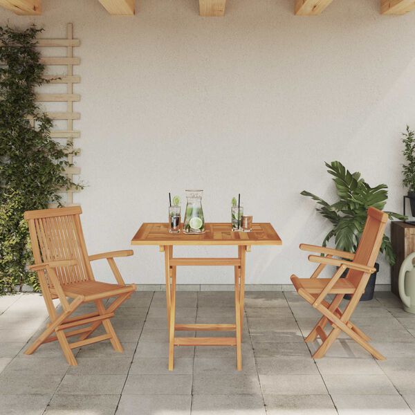 vidaXL Garten Essgruppe 3 pcs Braun Massivholz Akazie