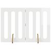 vidaXL Faltbarer Haustierzaun 2 pcs Hochglanz Wei&szlig; 100,5 x 38 x 70 cm