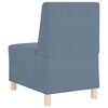 vidaXL Modulares Armfreies Sofa 3 pcs Blau 55 x 74 x 82 cm Cordstoff