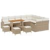 vidaXL Garten-Sofa-Set 13 stk. 12-Sitzanzahl Beige und Creme