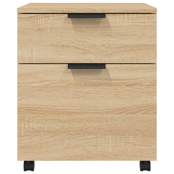 vidaXL Mobiler Aktenschrank mit Rollen Sonoma-Eiche 45x38x54 cm