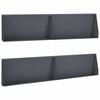 vidaXL St&uuml;tzmauer 4 stk. 100 x 12 x 50 cm Stahl Anthrazit