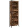 vidaXL B&uuml;cherregal 60 x 30 x 189,5 cm Holzwerkstoff Raucharbe