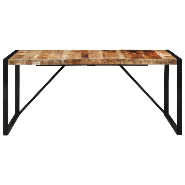 vidaXL Esstisch 175x90x76 cm Raues Massivholz Mango