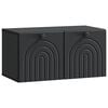 vidaXL Wandmontierter TV-Schrank Schwarz 59,5 x 31 x 30 cm