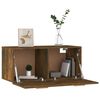 vidaXL Wandschrank Räuchereiche 80x35x36,5 cm Holzwerkstoff