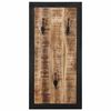 vidaXL Garderobe 40x2x80 cm Raues Massivholz Mango