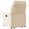vidaXL Massagesessel Aufstehhilfe Elektrisch Beige Mikrofasergewebe