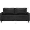 vidaXL 2-Sitzer-Sofa Schwarz 140 cm Kunstleder