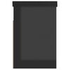 vidaXL Schuhbank mit Kissen Hochglanz-Schwarz 80x30x47cm Holzwerkstoff