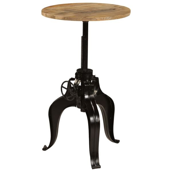 vidaXL Bartisch Massivholz Mango 60&times;(76-110) cm