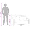 vidaXL 2-Sitzer-Sofa Hellgrau 120 cm Stoff