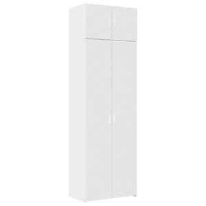 vidaXL Hochschrank Wei&szlig; 70x42,5x225 cm Holzwerkstoff