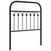 vidaXL Ersatz-Kopfteil Metall Schwarz 80 cm