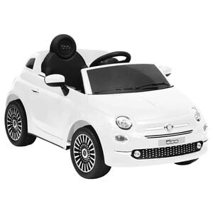 vidaXL Kinder-Elektroauto Fiat 500 Wei&szlig;
