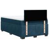 vidaXL Boxspringbett mit Matratze Blau 120x200 cm Samt
