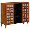vidaXL Sideboard Walnuss 90 x 33 x 75 cm Massivholz Mango