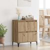 vidaXL Sideboard Artisan-Eiche 60 x 35 x 70 cm Verbundholz und Eisen