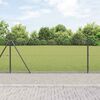 vidaXL Zaunpfosten Grau 25 x 1,4 m (25 x 25 mm Maschen) Stahl und PVC