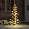 vidaXL Weihnachtsbaum mit 160 LEDs Warmes Wei&szlig; 150 cm PET