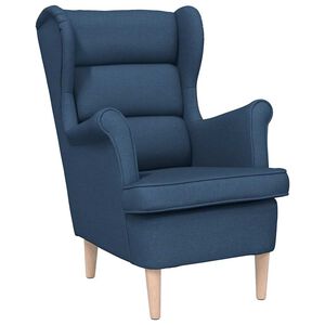 vidaXL Sessel Blau 74x84x100 cm Stoff