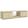 vidaXL TV-Schrank mit LED-Leuchten Sonoma-Eiche 140x40x36 cm
