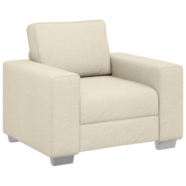 vidaXL Sofa Beige 100 x 80 x 82 cm Leinenmischgewebe