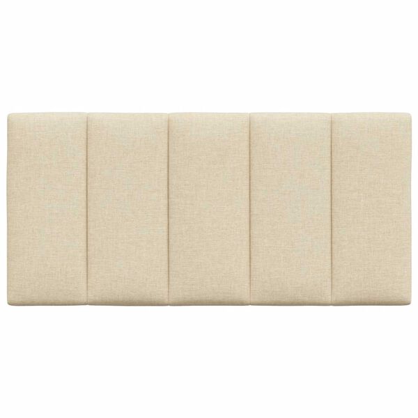 vidaXL Kopfteil-Kissen "Hanko" Creme 100 cm Stoff