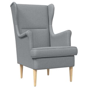 vidaXL Sessel Hellgrau Stoff