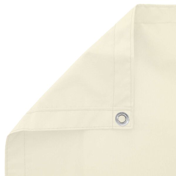 vidaXL Balkonsichtschutz Creme 100 x 500 cm Oxford-Stoff