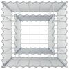 vidaXL Gabionen Hochbeet Silber 50 x 50 x 80 cm Verzinkter Stahl