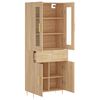vidaXL Highboard Sonoma-Eiche 69,5x34x180 cm Holzwerkstoff