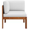 vidaXL Garten-Ecksofa mit Kissen Holz Akazie & Seil
