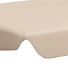 vidaXL Ersatzdach f&uuml;r Hollywoodschaukel Beige 150/130x105/70 cm