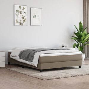 vidaXL Taschenfederkernmatratze Mittel Taupe 140x190x20 cm Stoff