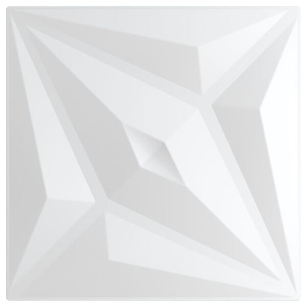 vidaXL Wandpaneele 24 Stk. Weiß 50x50 cm XPS 6 m² Stern