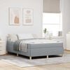 vidaXL Bettrahmen mit Matratze Hellgrau 140 x 190 cm Stoff