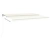 vidaXL Markise Automatisch Einziehbar 500x300 cm Creme
