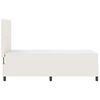 vidaXL Boxspringbett Creme und Wei&szlig; 203 x 80 x 128 cm Cordstoff