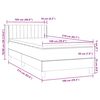 vidaXL Boxspringbett mit Matratze Dunkelgr&uuml;n 100x210 cm Samt