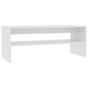 vidaXL Couchtisch Wei&szlig; 100x40x40 cm Holzwerkstoff
