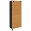 vidaXL Highboard Schwarz Eichen-Optik 69,5 x 34 x 180 cm Holzwerkstoff
